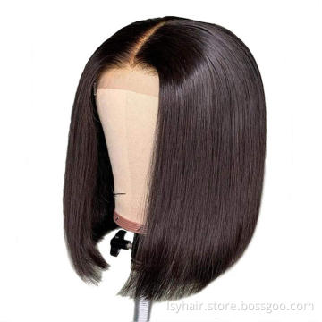 Wholesale Short Bob Wigs Brazilian Remy Hair Straight 13x4 Lace Front Human Hair Bob Wigs for Women Pre Plucked with Baby Hai
